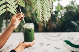 Healthy curry leaves drink.