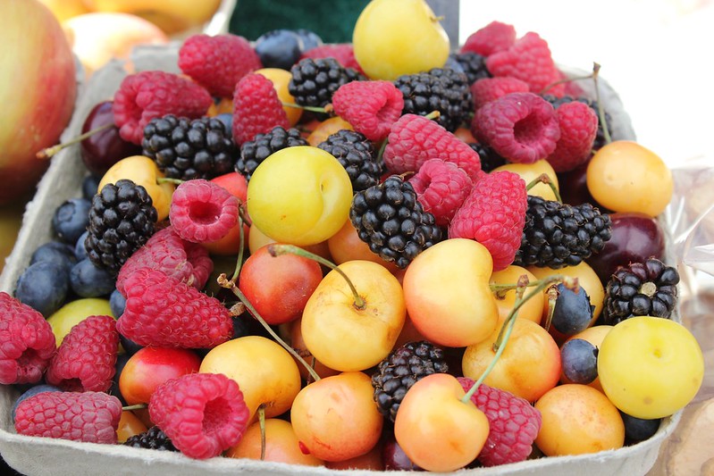 Bowl of fruits and berries