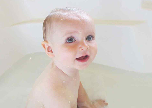 Baby in a bathtub