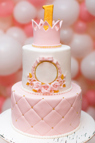 A princess-themed cake