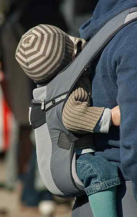 Baby in a baby carrier