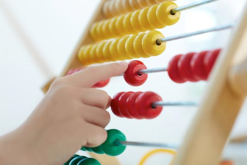 Multi-coloured Abacus for counting