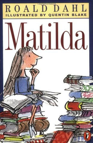 This is a cover image of ‘Matilda’ a classic children's book by Roald Dahl.