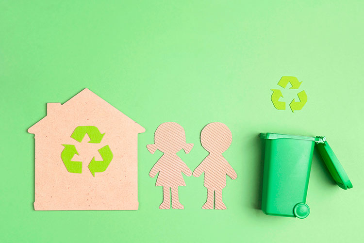 Encourage kids to recycle from a young age.