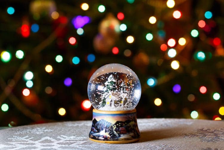 A snow globe