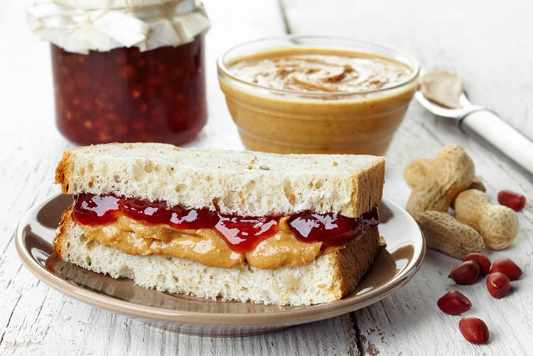 Peanut butter and jelly sandwich!