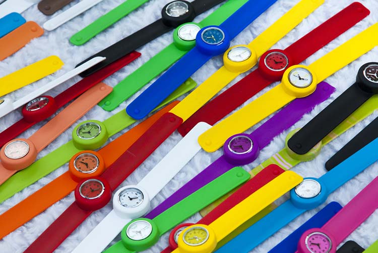 Colourful watches