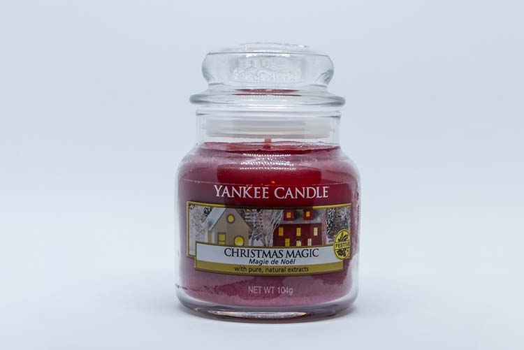 A Yankee Christmas candle