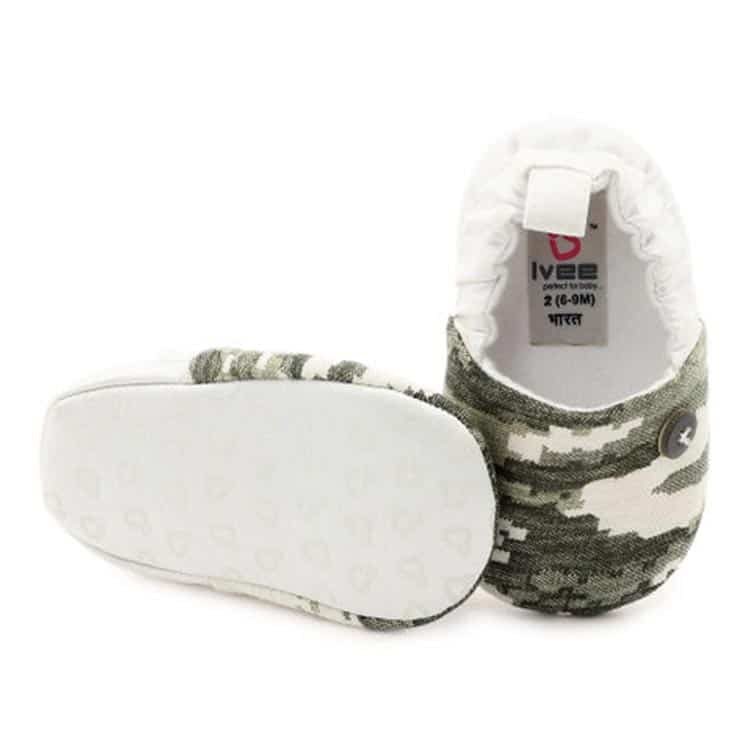 White camouflage booties