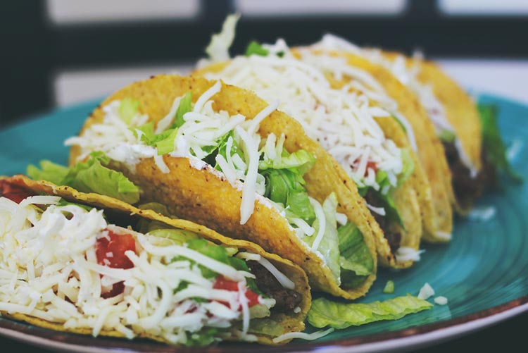 Tricolour tacos