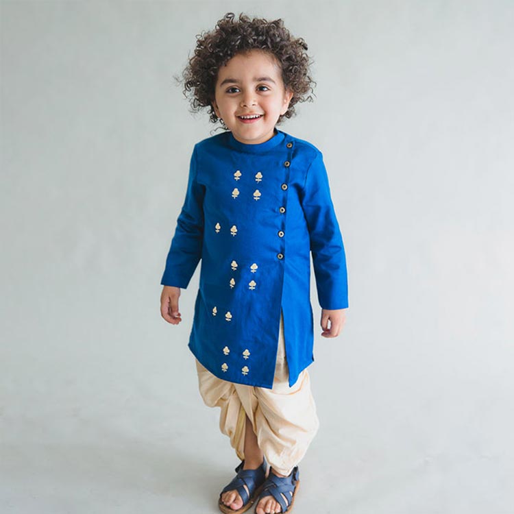 Little boy in Dhoti Kurta