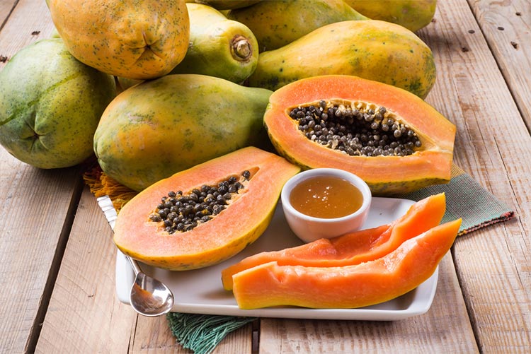 Papaya and honey