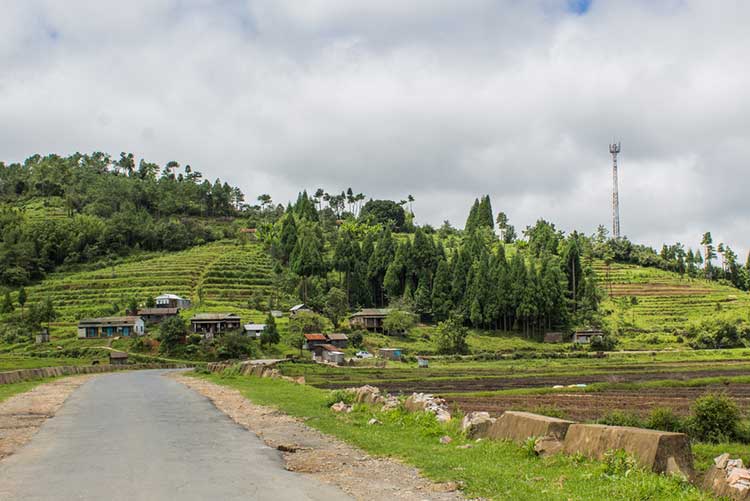 A hilly area in Mawsynram, Meghalaya